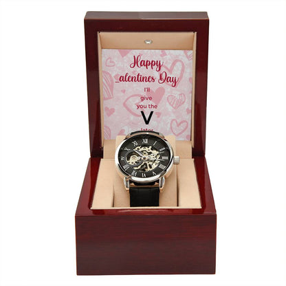 V Later - Men's Openwork Watch