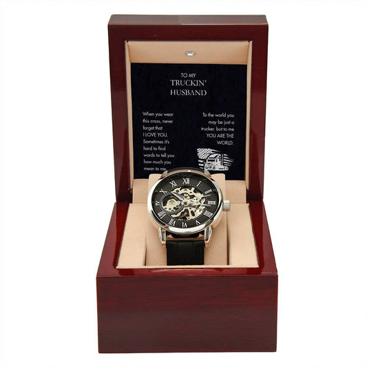 Trucker -  Men's Openwork Watch