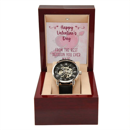 Best Decision Men's Openwork Watch