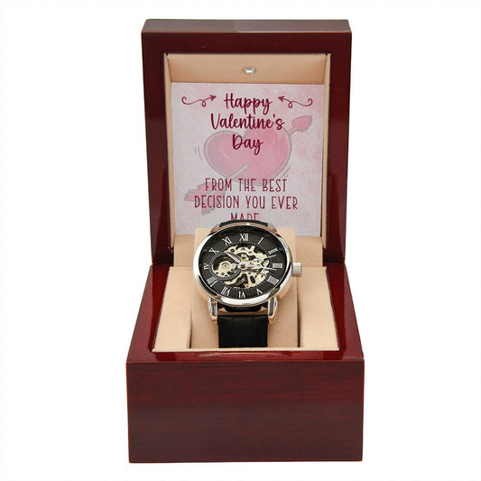 Best Decision Men's Openwork Watch