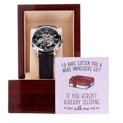 Impressive Gift - Men's Openwork Watch