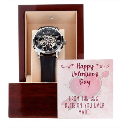 Best Decision Men's Openwork Watch