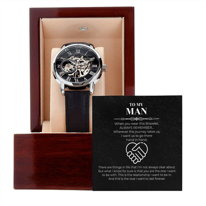 Hand In Hand - Men's Openwork Watch