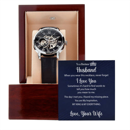 My KING and My Everything - Men's Openwork Watch