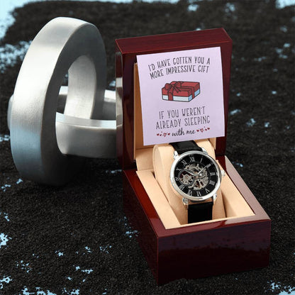 Impressive Gift - Men's Openwork Watch