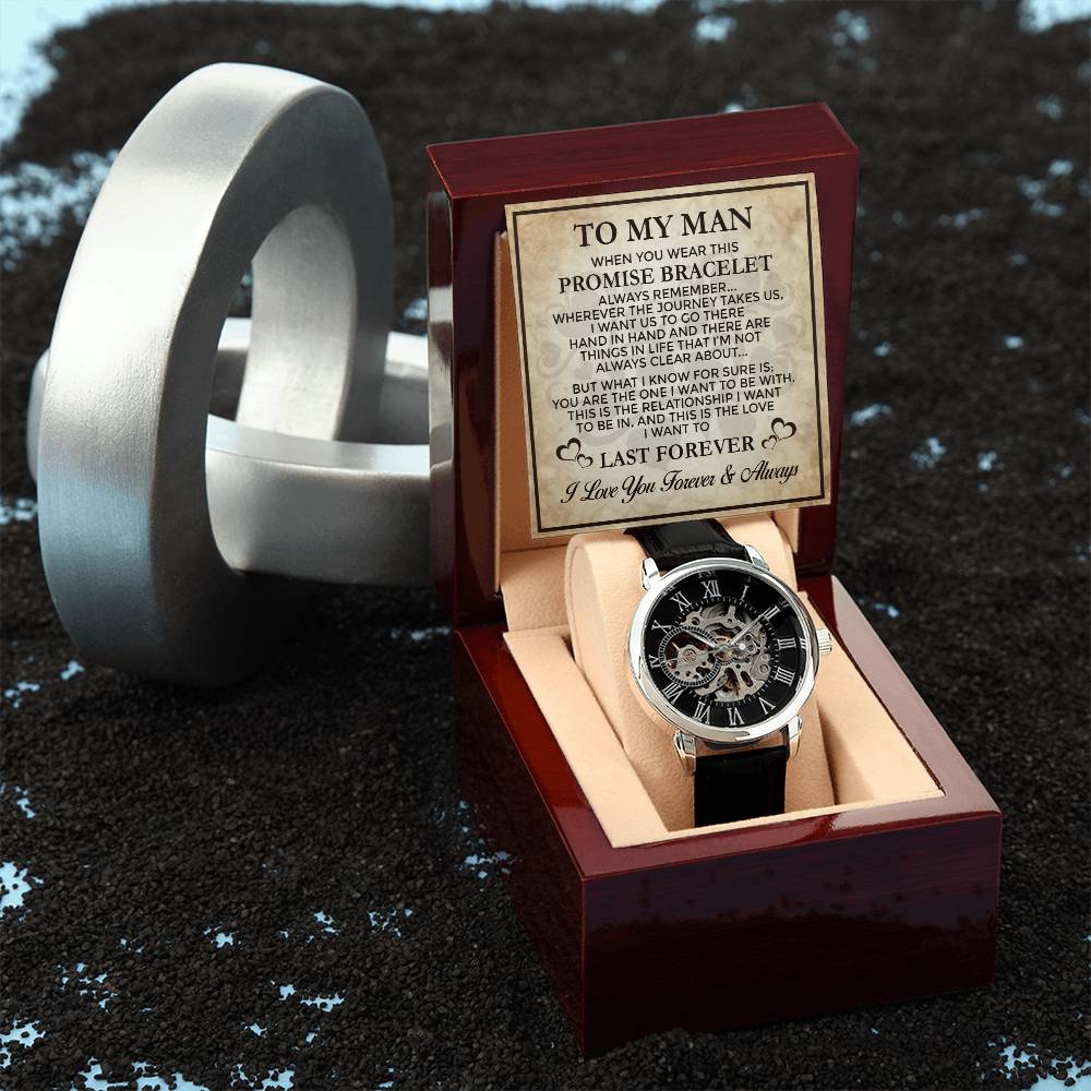Promise Last Forever - Men's Openwork Watch
