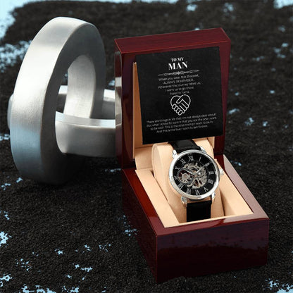 Hand In Hand - Men's Openwork Watch