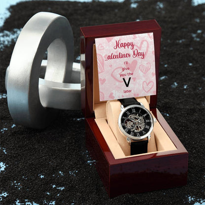 V Later - Men's Openwork Watch