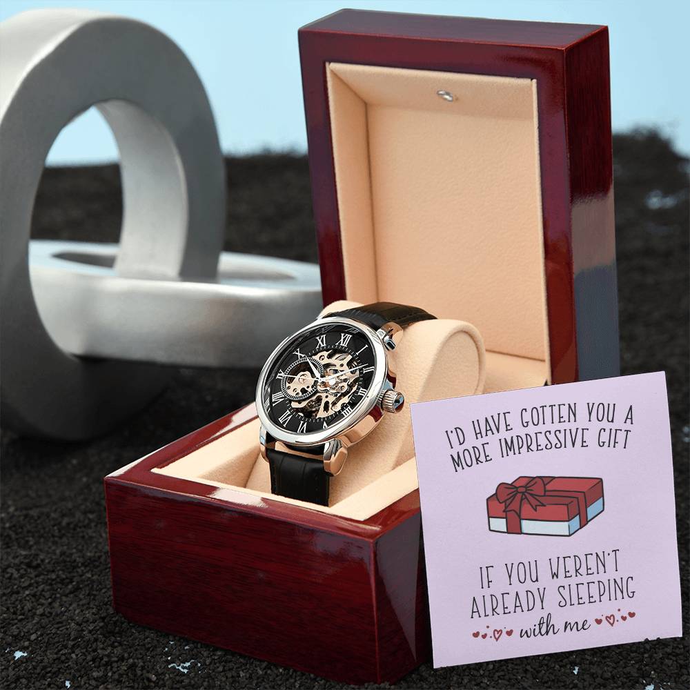 Impressive Gift - Men's Openwork Watch