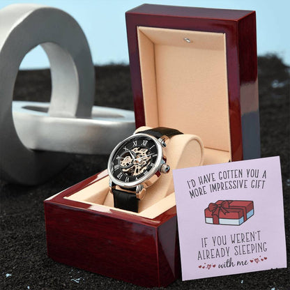 Impressive Gift - Men's Openwork Watch