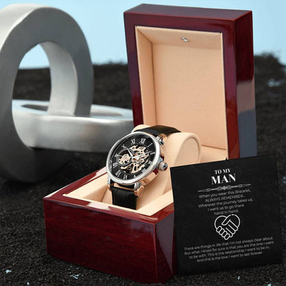 Hand In Hand - Men's Openwork Watch