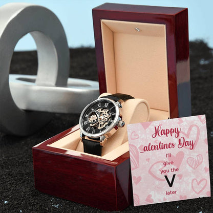 V Later - Men's Openwork Watch