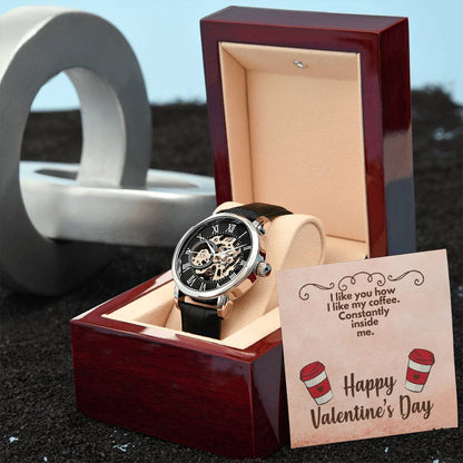 Coffee - Men's Openwork Watch