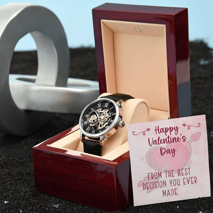 Best Decision Men's Openwork Watch