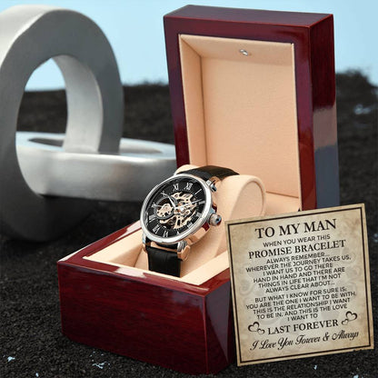 Promise Last Forever - Men's Openwork Watch