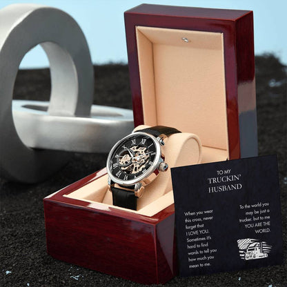 Trucker -  Men's Openwork Watch
