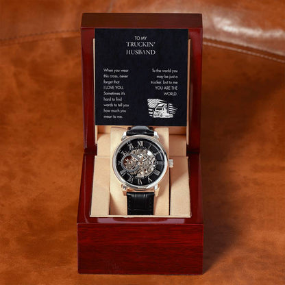 Trucker -  Men's Openwork Watch