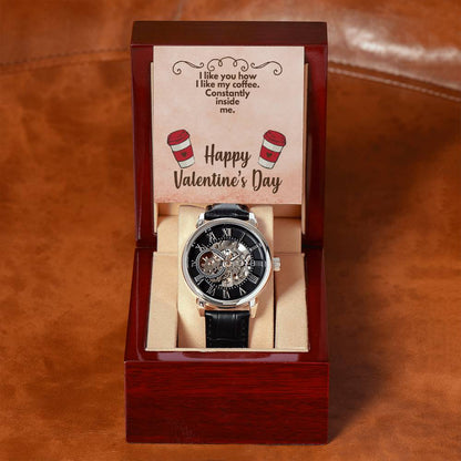 Coffee - Men's Openwork Watch