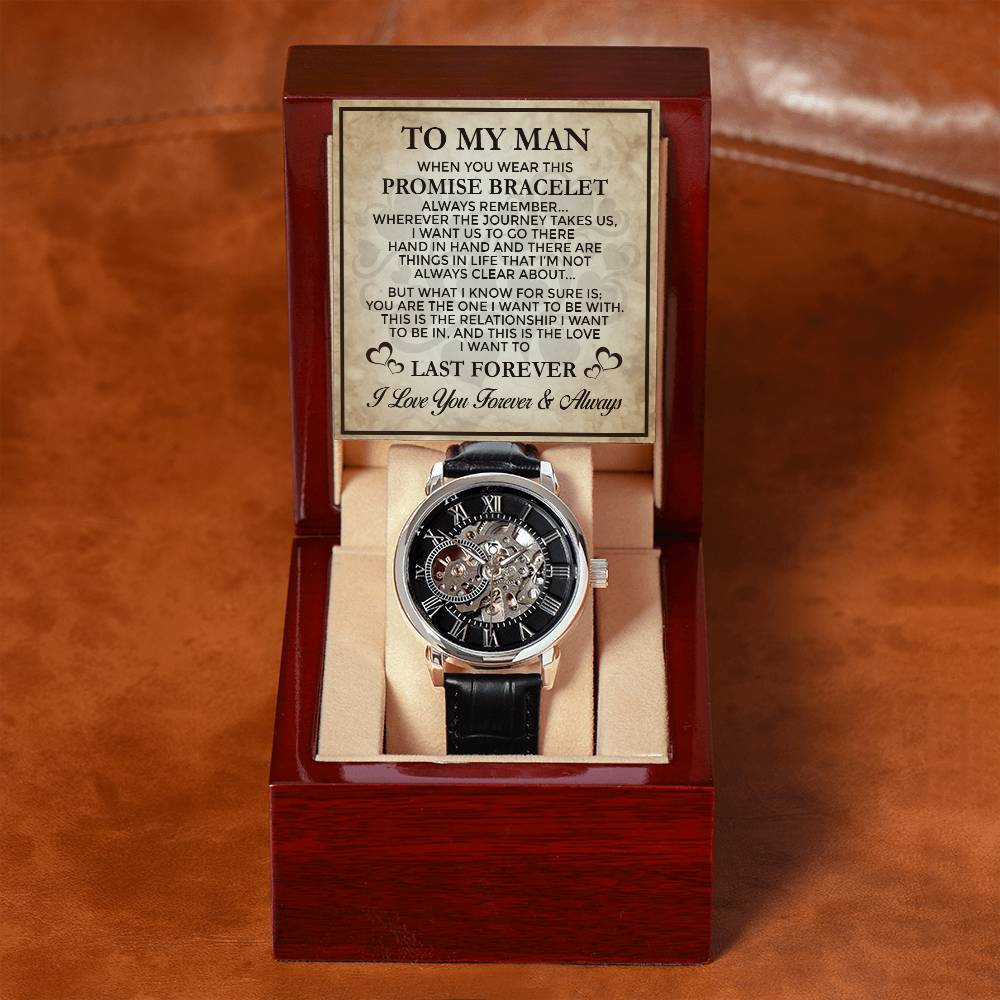Promise Last Forever - Men's Openwork Watch
