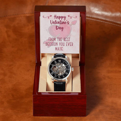 Best Decision Men's Openwork Watch