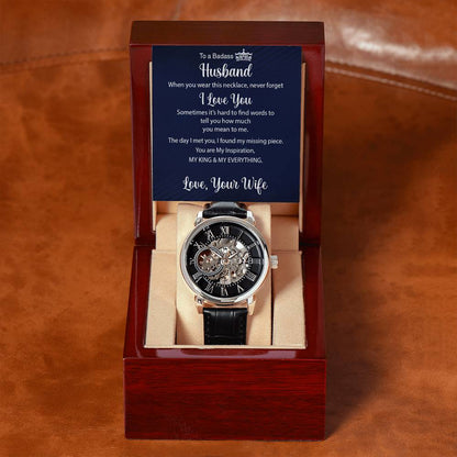 My KING and My Everything - Men's Openwork Watch