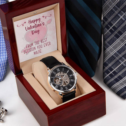 Best Decision Men's Openwork Watch