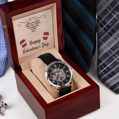 Coffee - Men's Openwork Watch