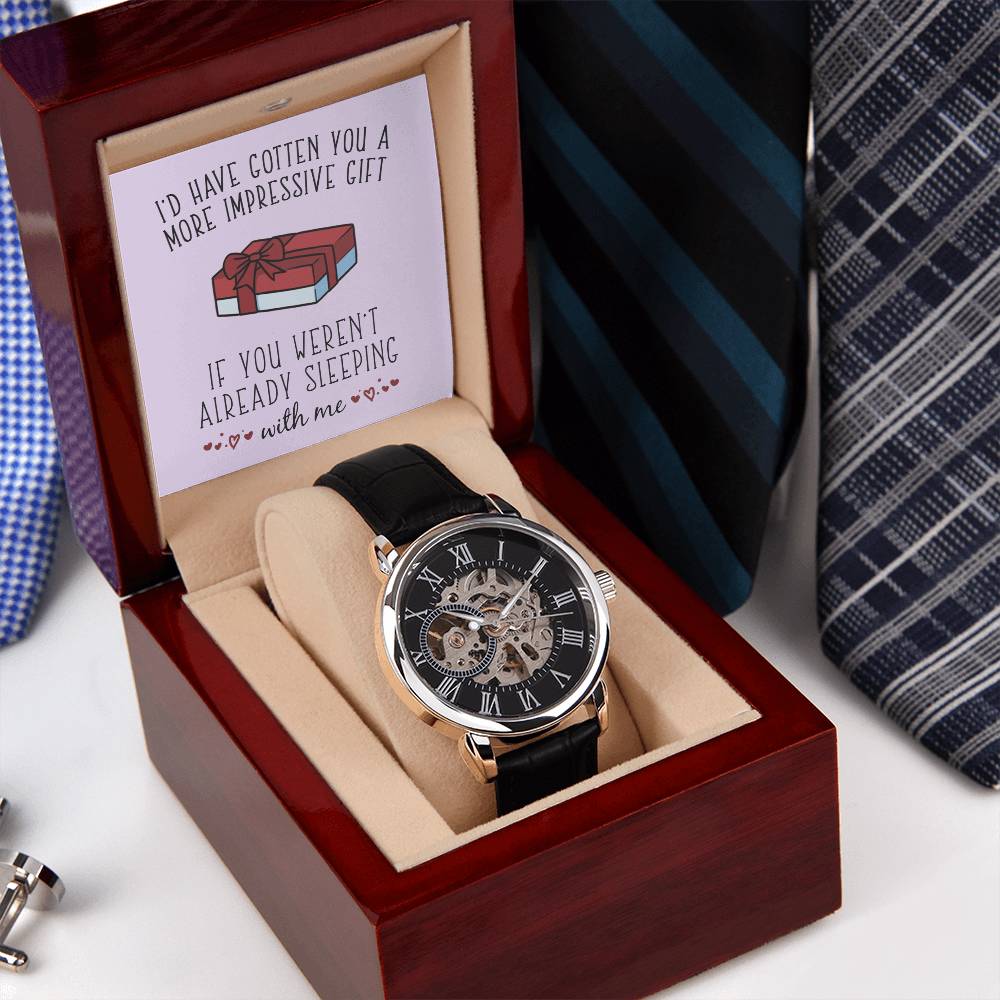 Impressive Gift - Men's Openwork Watch