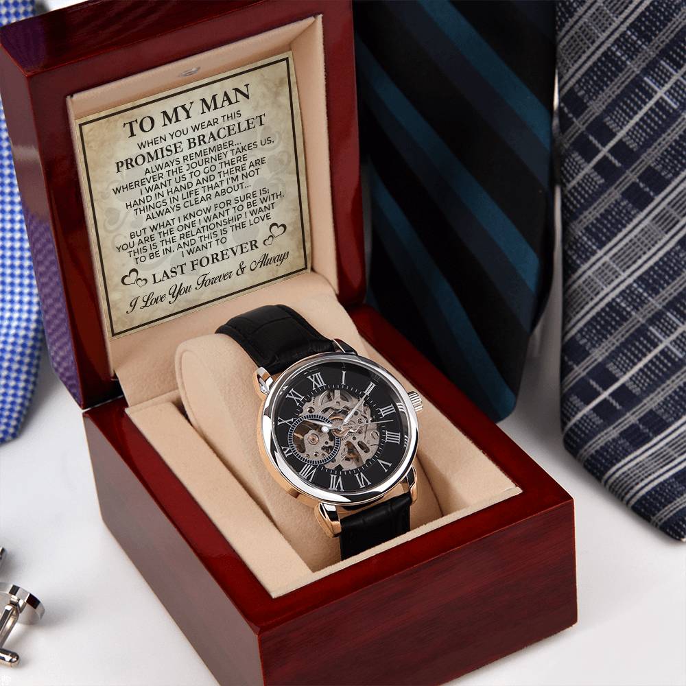 Promise Last Forever - Men's Openwork Watch