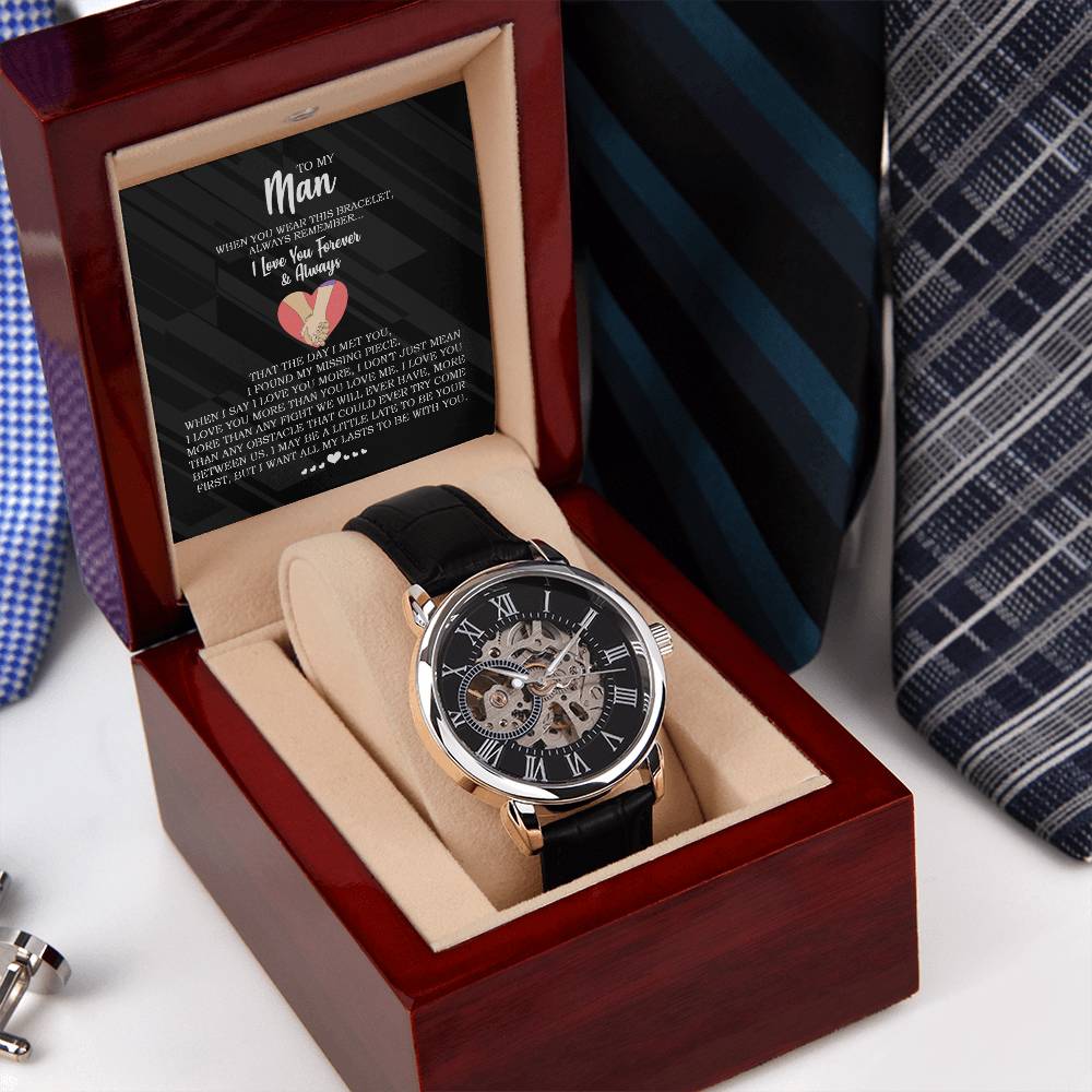 Forever and Always - Men's Openwork Watch