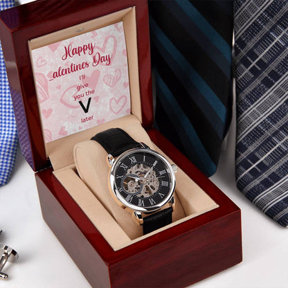 V Later - Men's Openwork Watch