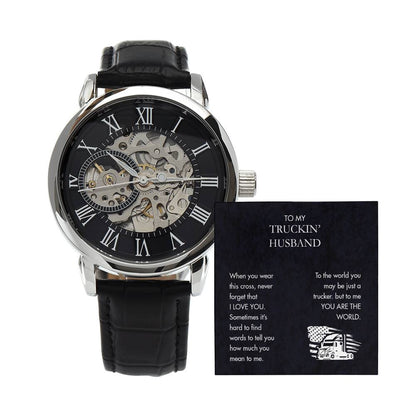 Trucker -  Men's Openwork Watch