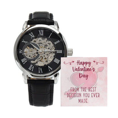 Best Decision Men's Openwork Watch