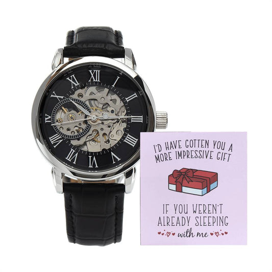 Impressive Gift - Men's Openwork Watch