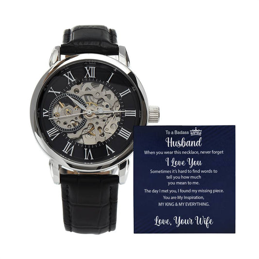 My KING and My Everything - Men's Openwork Watch