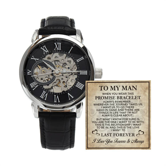 Promise Last Forever - Men's Openwork Watch