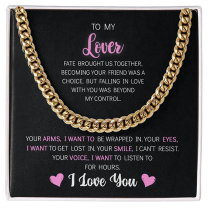 To My Lover - Cuban Link Chain