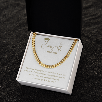 Adventure Begins - Mother or Father gift for Son, High School, College Graduate,Son Graduation Gift