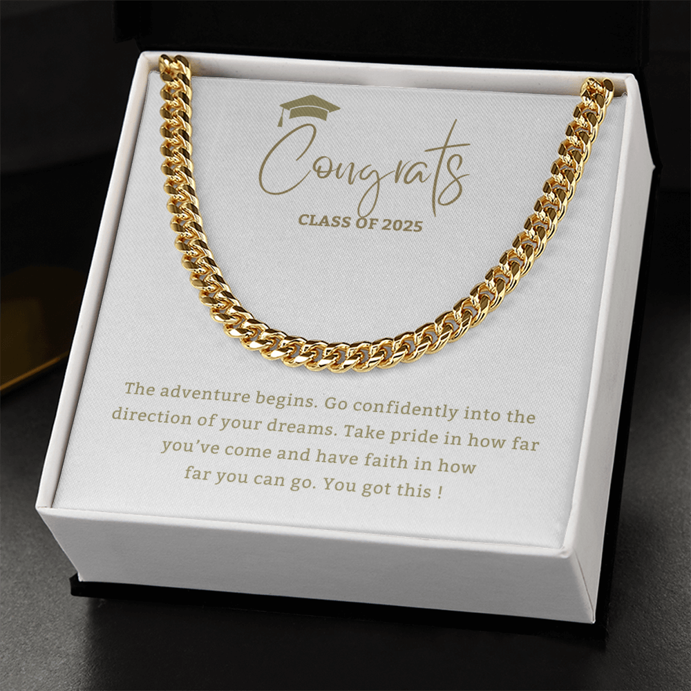 Adventure Begins - Mother or Father gift for Son, High School, College Graduate,Son Graduation Gift