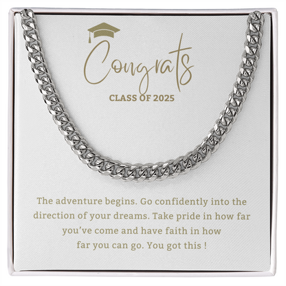 Adventure Begins - Mother or Father gift for Son, High School, College Graduate,Son Graduation Gift