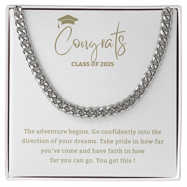 Adventure Begins - Mother or Father gift for Son, High School, College Graduate,Son Graduation Gift