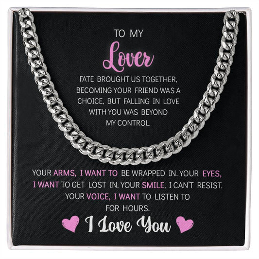 To My Lover - Cuban Link Chain