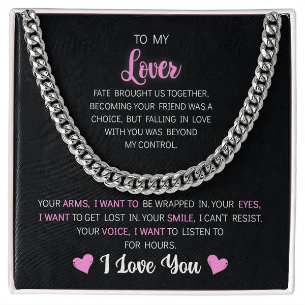 To My Lover - Cuban Link Chain