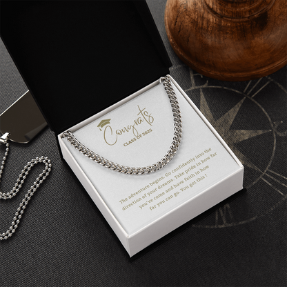 Adventure Begins - Mother or Father gift for Son, High School, College Graduate,Son Graduation Gift