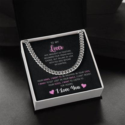 To My Lover - Cuban Link Chain