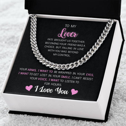 To My Lover - Cuban Link Chain