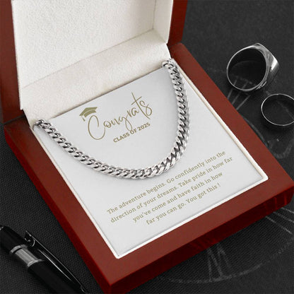 Adventure Begins - Mother or Father gift for Son, High School, College Graduate,Son Graduation Gift