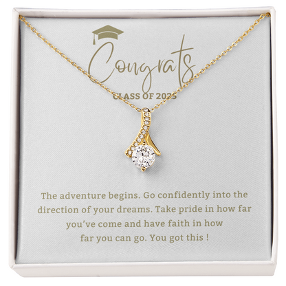 Adventure Begins - Mother Daughter Gift, Daughter Graduation Gift, High School, College Graduate - No Name
