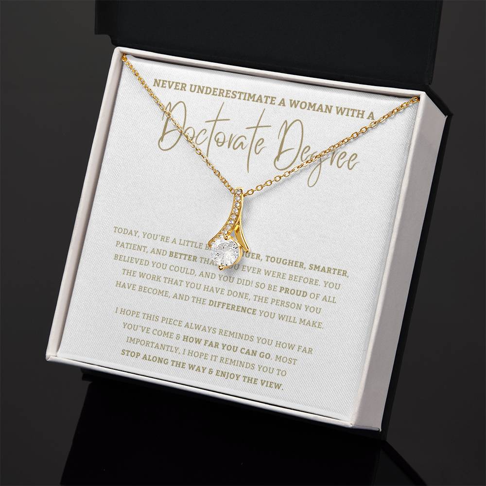 Doctorate Degree - PHD jewelry, Graduation Gift For Daughter, Personalized Graduation, Jewelry For College, Doctorate Graduation