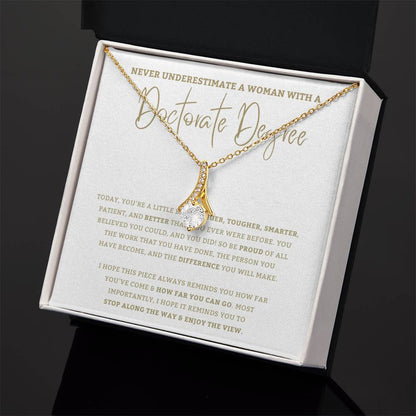 Doctorate Degree - PHD jewelry, Graduation Gift For Daughter, Personalized Graduation, Jewelry For College, Doctorate Graduation